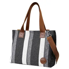 【新品】 [Neurix] トートバッグ レディース キャンバス 斜めがけショルダーバッグ 人気 肩掛け 帆布 a4 大容量 ファスナー付き メンズ レディース おしゃれ かわいい 軽量 シンプル 無地 買い物 旅行 通勤 通学 男女兼用 (ブラック) 0