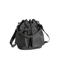 【新品】 [Liebendo] 巾着バッグ ショルダーバッグ トートバッグ レディース メンズ バッグ 巾着型 ナイロン 斜めがけ ハンドバッグ シンプル 軽量 防水 バケツバッグ 人気 2way 肩掛け 大人 おしゃれ 旅行 ポシェット ミリタリー 丈夫 1