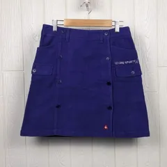 ルコックゴルフ    le coq sportif　GOLF　インナーパンツ付　 ゴルフスカート　パープル　レディース　9号