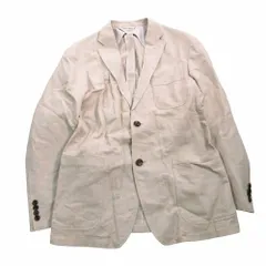 BURBERRY LONDON バーバリー ロンドン リネン テーラード ジャケット シングル 2B 背抜き LL ベージュ メンズ 【中古】のサムネイル