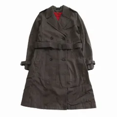 Paul Smith BLACK ポールスミス ブラック マルチストライプ裏地 トレンチコート ライナー付 ブラウン 42 L レディース 【中古】