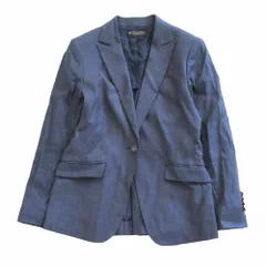 Brooks Brothers ブルックスブラザーズ リネン混 ロゴボタン テーラードジャケット ピークドラペル 1B 0 XS レディース 【中古】のサムネイル