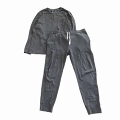 Paul Smith ポールスミス HOME WEAR スウェット トレーナー 上下 セット ストライプ グレー サイズL メンズ 【中古】