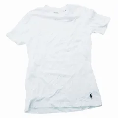 POLO RALPH LAUREN ポロラルフローレン ロゴ刺繍 プルオーバー Tシャツ クルーネック カットソー 半袖 S ホワイト メンズ 【中古】