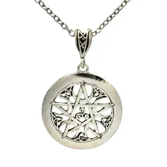 五芒星 ネックレス レディース 星 サークル 陰陽師 お守り スター 月 ムーン