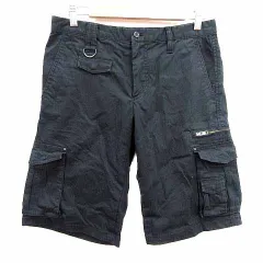 コムサイズム COMME CA ISM ショートパンツ S 黒 ブラック /YK