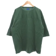 ビームス BEAMS フットボールTシャツ 七分袖 XL クルーネック 緑 グリーン 11-04-1266-458 /GV