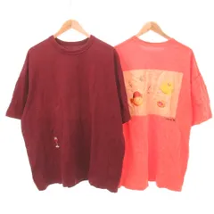 ノーティカ NAUTICA 2枚セット Tシャツ バックプリント 半袖 XL パープル 紫 ピンク /YJ