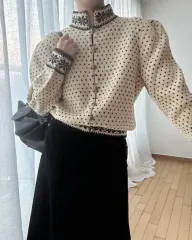 ヴィンテージ ) ハンドメイド ノルディック カーディガン