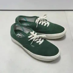270 ヴァンズ コンフィクッシュ アセンティック グリーン スウェード スニーカー