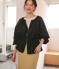 美品】Noble リネンダンガリーワッシャークルーネックブルゾン - メルカリ