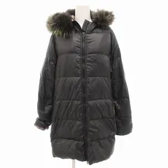 デュベティカ DUVETICA Kappa ダウンコート ラクーンファー フード ひざ丈 44 グレー /FF IBO78