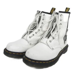 ドクターマーチン DR.MARTENS 1460 TWIN ZIP ツインジップ 8ホール ブーツ レザー 白 ホワイト UK5 24cm 