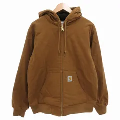 カーハート carhartt アクティブジャケット ACTIVE JACKET シンサレート ジップアップパーカー ブルゾン ロゴ L 茶 ブラウン I028426 /FF ☆AA★