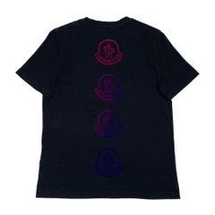 美品〕モンクレール ロゴ グラデーション Tシャツ S 国内正規品 4S564 
