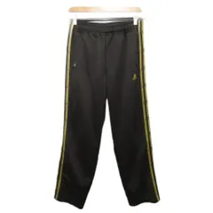 アディダス adidas 00s トラックパンツ ジャージ イージーパンツ 3ストライプ M こげ茶 黄 イエロー JD2025K ■YHS5