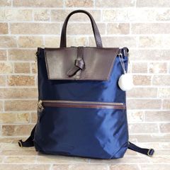 美品 ✨ カナナプロジェクト ユリシリーズ ナイロン レザー バック