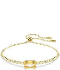 スワロフスキー レディース アクセサリー ブレスレット・バングル・アンクレット Swarovski Matrix Tennis Line Bracelet GoldYellow イエロー