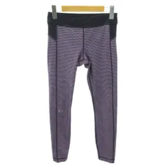 アンダーアーマー UNDER ARMOUR イージーパンツ 総柄 ロゴ プリント ストレッチ M 紫 黒 パープル ブラック 1012 ■YHS6