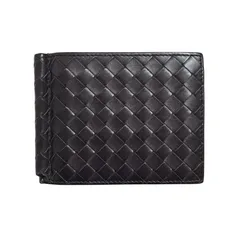 BOTTEGA VENETA ボッテガヴェネタ 123180 イントレチャート マネークリップ ブラウン レザー