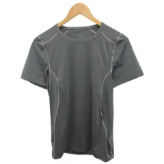 パタゴニア Patagonia メンズ・キャプリーン1・シルクウェイト・ストレッチ・Tシャツ カットソー 半袖 ロゴ XS グレー 45600 ■IBO90