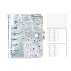 シール帳 a7 女の子 シール手帳 台紙 透明 バインダー リフィル 6穴 バインダー シールちょう帳 a7 可愛い 写真 日記帳 実用 通学 日常 1