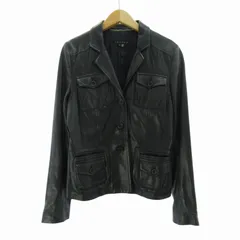 セオリー Theory レザー ジャケット 黒 ブラック 2 約M