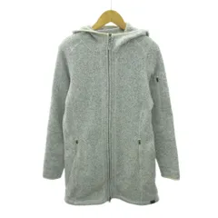 エルエルビーン L.L.BEAN フリースジャケット ブルゾン フード ジップアップ S ライトグレー 0918 ■YHS4