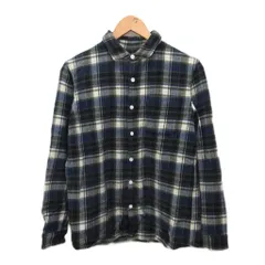 ザノースフェイス THE NORTH FACE WOOL SHIRT ロングスリーブウールシャツ ネルシャツ チェック 長袖 NR61408 ネイビー M ■IBO90