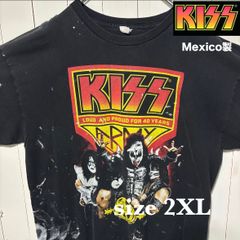 【古着】KISS(キッス)半袖Tシャツ 2XL 黒 メキシコ製 ALSTYLE バンドTシャツ 40周年記念 レア 希少 US古着