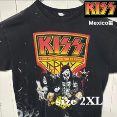 【古着】KISS(キッス)半袖Tシャツ 2XL 黒 メキシコ製 ALSTYLE バンドTシャツ 40周年記念 レア 希少 US古着
