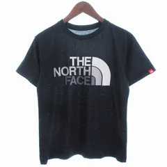 ザノースフェイス THE NORTH FACE Tシャツ カットソー 半袖 NT32037 プリント ロゴ 黒 ブラックM