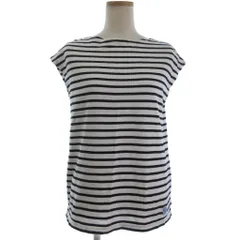 オーチバル ORCIVAL オーシバル ボートネック ノースリーブ Tシャツ カットソー ボーダー 白 黒 ホワイト ブラック 1 S-M位