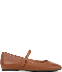 バイオニック レディース シューズ パンプス レザー Vionic Alameda Leather Mary Jane Flats Tan タン
