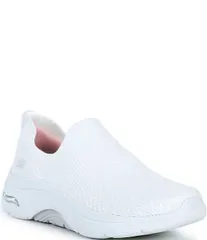 スケッチャーズ レディース シューズ スニーカー Skechers Womens Go Walk Arch Fit 20 Slip On Sneakers White ホワイト