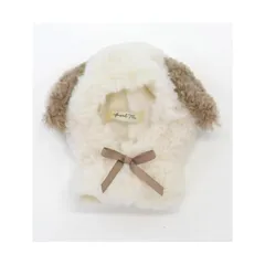 【新品】 イヌ ぬいぐるみ ぬい 人形 マスコット ぬい活 ぬい撮り ちびぬい ドール ぬい服 着せ替え 着ぐるみ コスチューム ポンチョ アニマル ボア くま くま耳 かわいい 250130-775 0