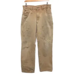ディッキーズ Dickies ペインターパンツ ワークパンツ ダック生地 ペイント加工 ベージュ 32×32