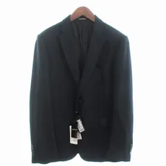 エンポリオアルマーニ EMPORIO ARMANI タグ付き テーラードジャケット ブレザー 総裏 サイドベンツ 2B 91GME0 黒 ブラック M