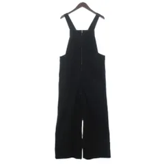 ハク スーパーハッカ H.A.K オーバーオール ワイドパンツ フロントジッパー 黒 ブラック