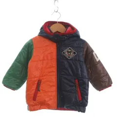 ミキハウス ダブルビー ダブルB MIKIHOUSE DOUBLE.B 中綿ジャケット 長袖 リバーシブル マルチカラー 80 ■GY35