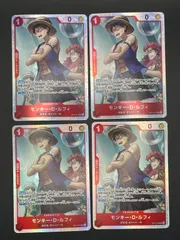 ワンピースカード　モンキー・D・ルフィ　SR　OP14-013　4枚セット