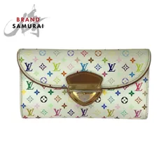 LOUIS VUITTON ルイヴィトン モノグラム マルチカラー ポルトフォイユ ウジェニ ホワイト ゴールド金具 PVC/レザー M93736 長財布 600866【中古】