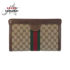 GUCCI グッチ ヴィンテージ シェリーライン オールドグッチ オールドグッチ ベージュ クラッチバッグ セカンドバッグ メンズ 600974【中古】