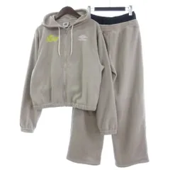 アンブロ UMBRO ROSE BUD ZIP-UP FLEECE HOODIE PANTS セットアップ フリースパーカー パンツ フーディー ONE ベージュのサムネイル