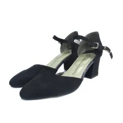 オリエンタルトラフィック ORIENTAL TRAFFIC パンプス ストラップ スエード 黒 ブラック 35 約22.5cm ■MET1