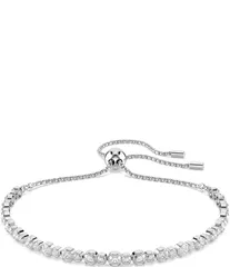 スワロフスキー レディース アクセサリー ブレスレット・バングル・アンクレット Swarovski Matrix Mixed Round Cut Tennis Adjustable Bracelet Silver シルバー