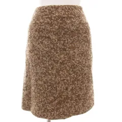 23区 オンワード樫山 ツイードスカート フレア 34 小さいサイズ 茶 ブラウン /GV ■YHS16