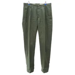 インコテックス INCOTEX SLACKS スラックス パンツ レギュラーフィット ウール混 テーパード 30 カーキ グリーン 系 0813