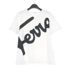 サルヴァトーレフェラガモ Salvatore Ferragamo 23SS ロゴプリントTシャツ カットソー 半袖 L ホワイト 白 3886-002 国内正規