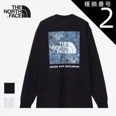 種類2：K/M ザ・ノース・フェイス ロングスリーブTシャツ スクエアデジタルグラフィックティー ユニセックス THE NORTH FACE NT82545 L S SQUARE DIGITAL GRAPHIC TEE オーガニックコットン 長袖 プリントTシ